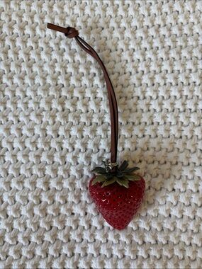 Tory Burch Strawberry Bag Charm NWOT